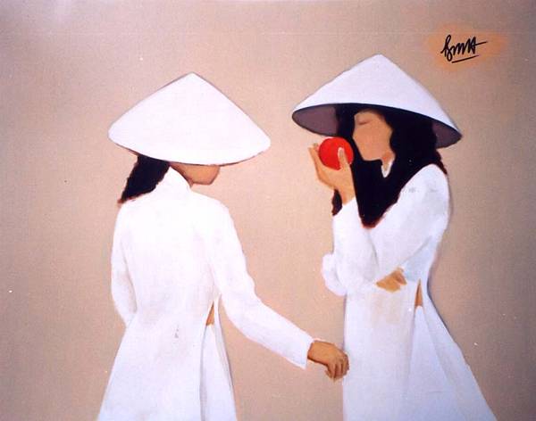 Nữ sinh ăn hàng