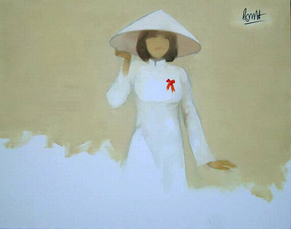 Thiếu nữ đội nón