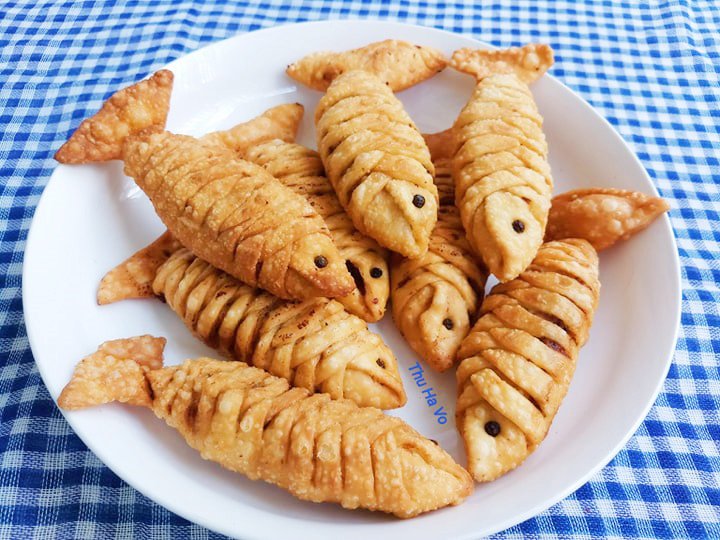 Bánh Gối Chiên Hình Con Cá                                                                                                                            