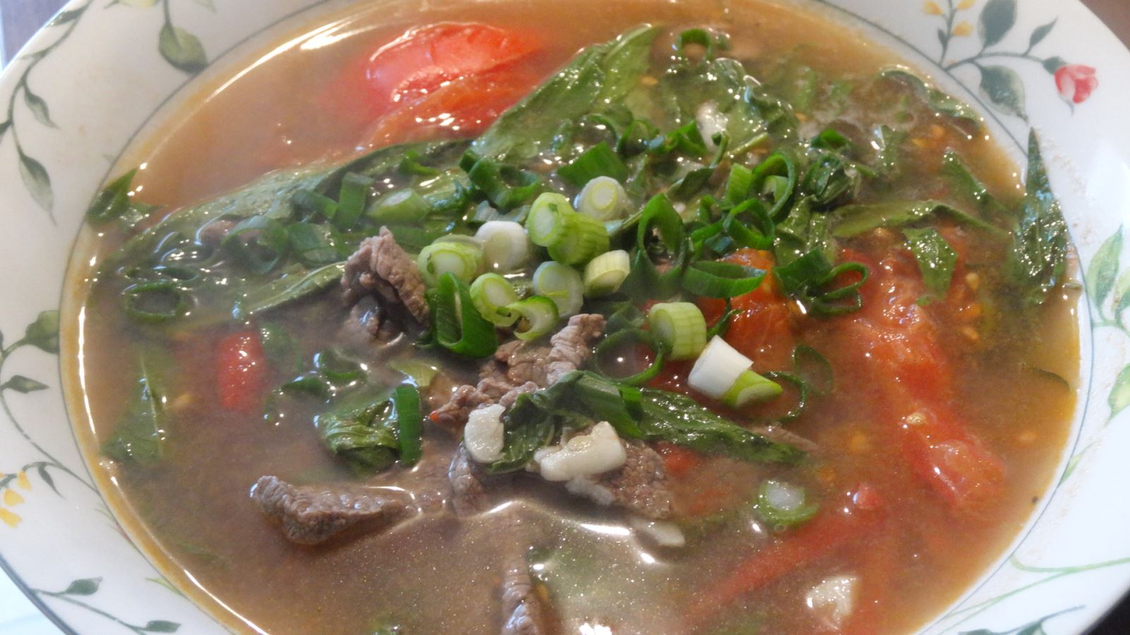 Canh Thịt Bò Rau Răm                                                                                                                                  
