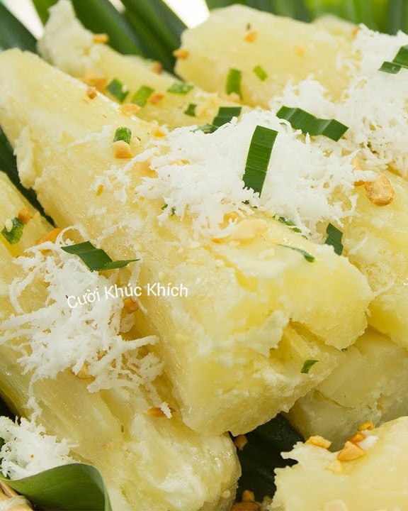 Khoai Mì Hấp Nước Cốt Dừa                                                                                                                             