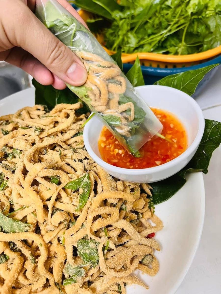 Nấm Đùi Gà Trộn Thính Cuốn                                                                                                                            