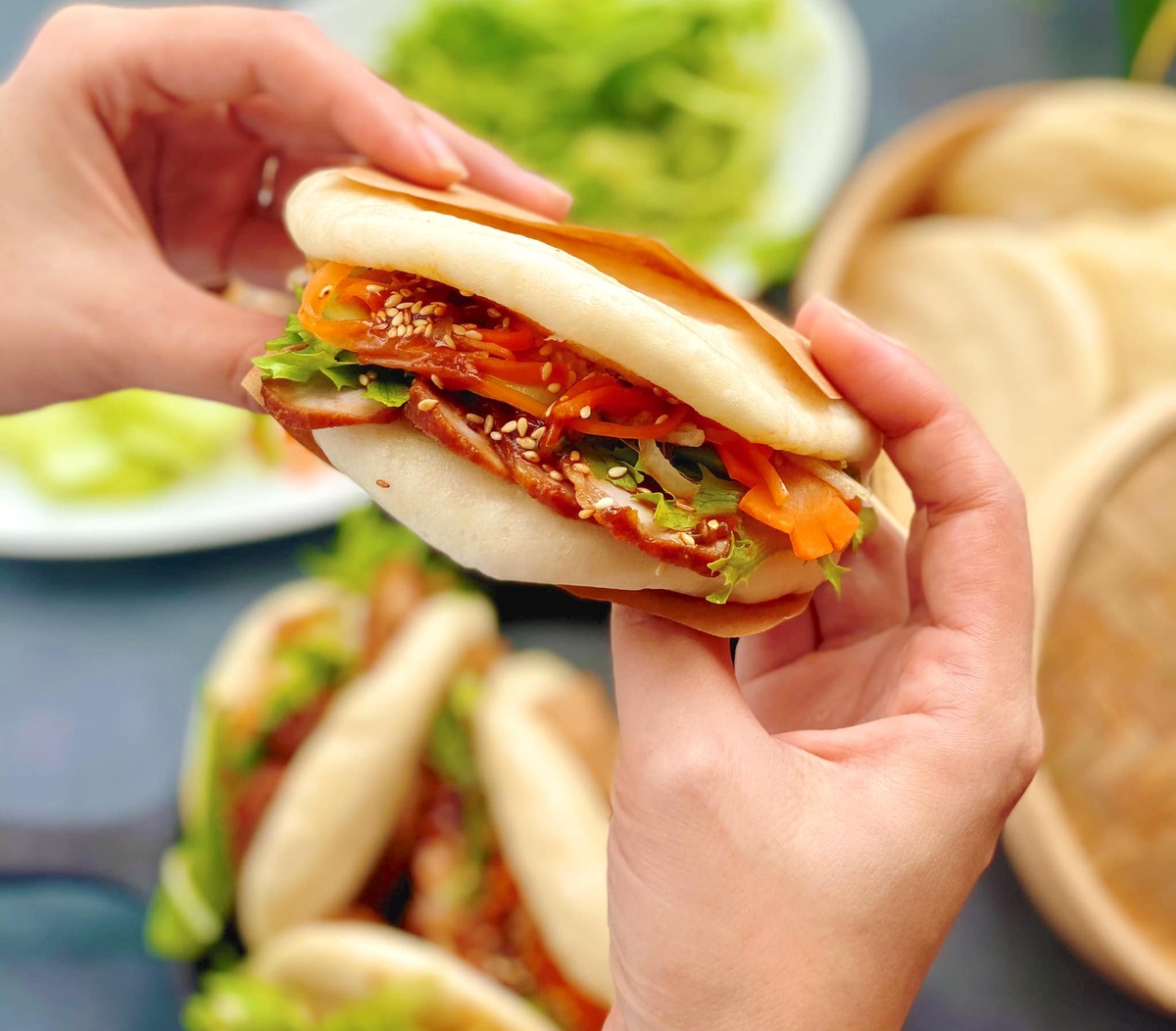 Bánh Bao Kẹp Đài Joan                                                                                                                                 