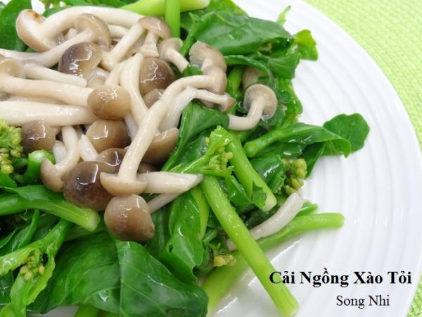 Cải Ngồng Xào Tỏi                                                                                                                                     