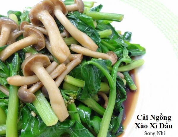 Cải Ngồng Xào Xì Dầu                                                                                                                                  