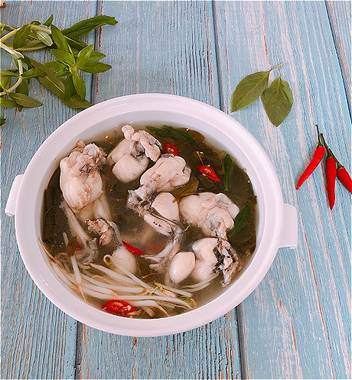 Canh Chua Ếch Lá Giang                                                                                                                                