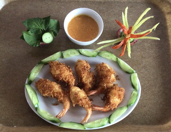 Tôm Chiên Dừa                                                                                                                                         