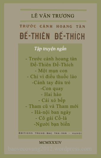 TRƯỚC CẢNH HOANG TÀN ĐẾ-THIÊN ĐẾ-THÍCH 
